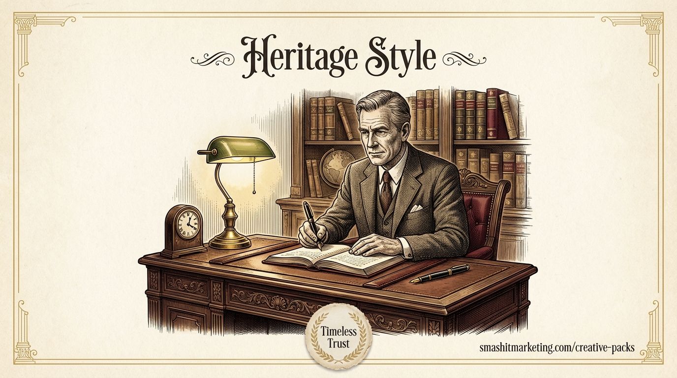 Heritage Sketch Style: Timeless Visuals for Premium Brands